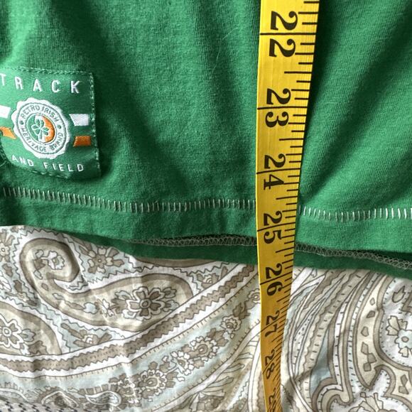 Retro Irish Unisex T-Shirt Green Ireland Patch Celtic Nation Track & Field - Picture 7 of 7